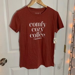 pink-red shirt never worn with tags